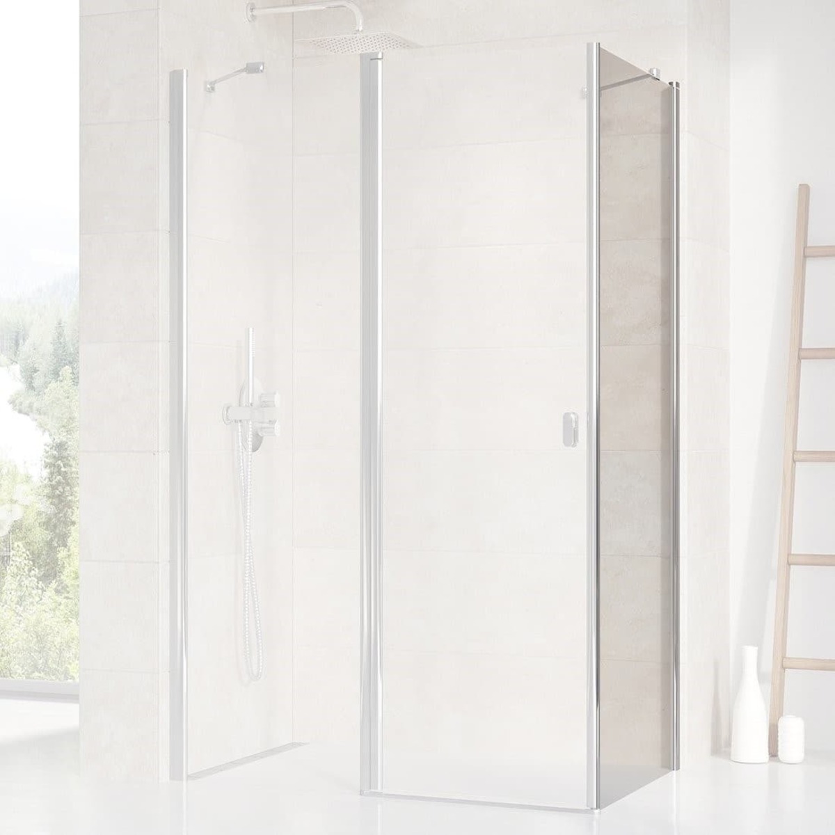 Boční zástěna ke sprchovým dveřím 80 cm Ravak Chrome 9QV40C00Z1 Ravak