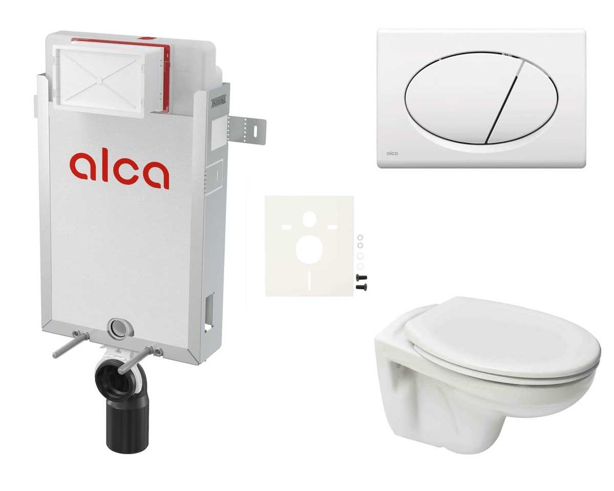 Cenově zvýhodněný závěsný WC set Alca k zazdění + WC S-Line S-line Pro SIKOAP1 S-Line