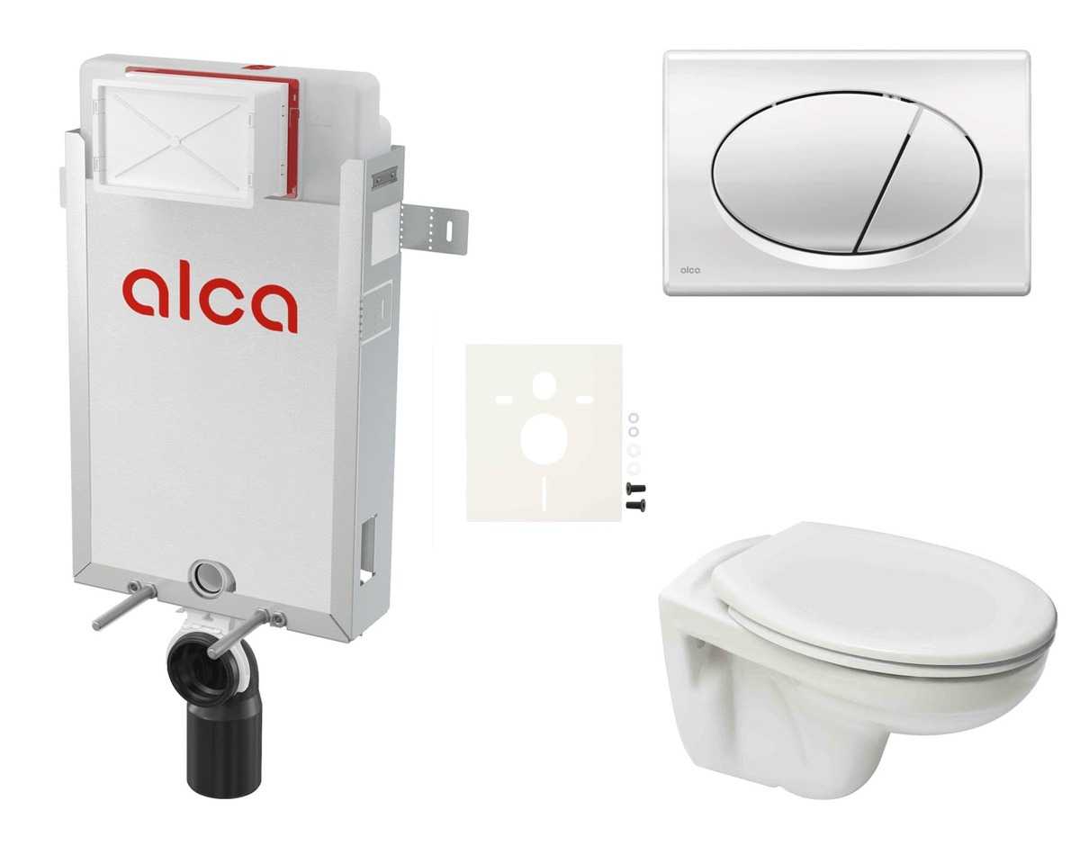 Cenově zvýhodněný závěsný WC set Alca k zazdění + WC S-Line S-line Pro SIKOAP2 S-Line