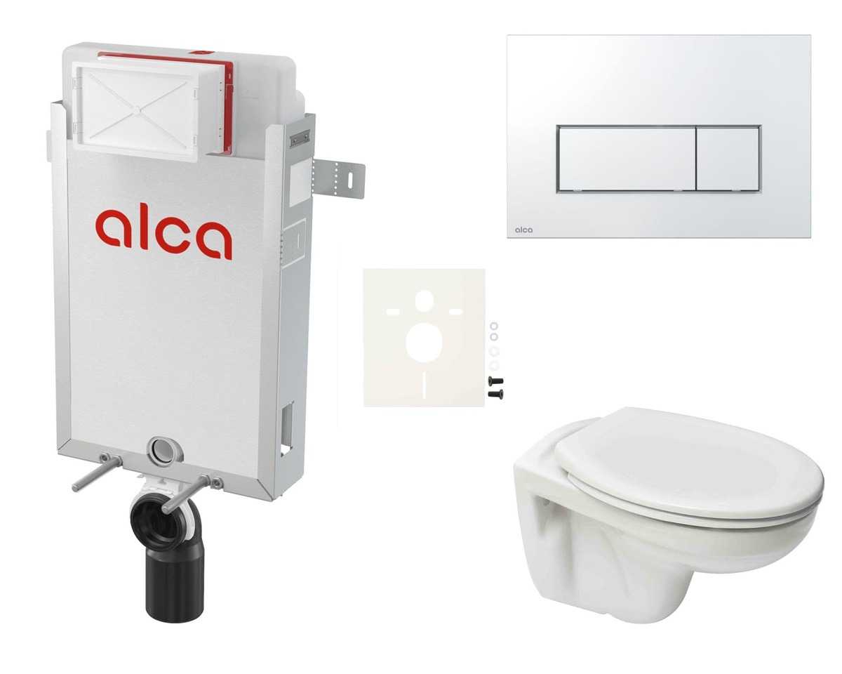 Cenově zvýhodněný závěsný WC set Alca k zazdění + WC S-Line S-line Pro SIKOAP8 S-Line