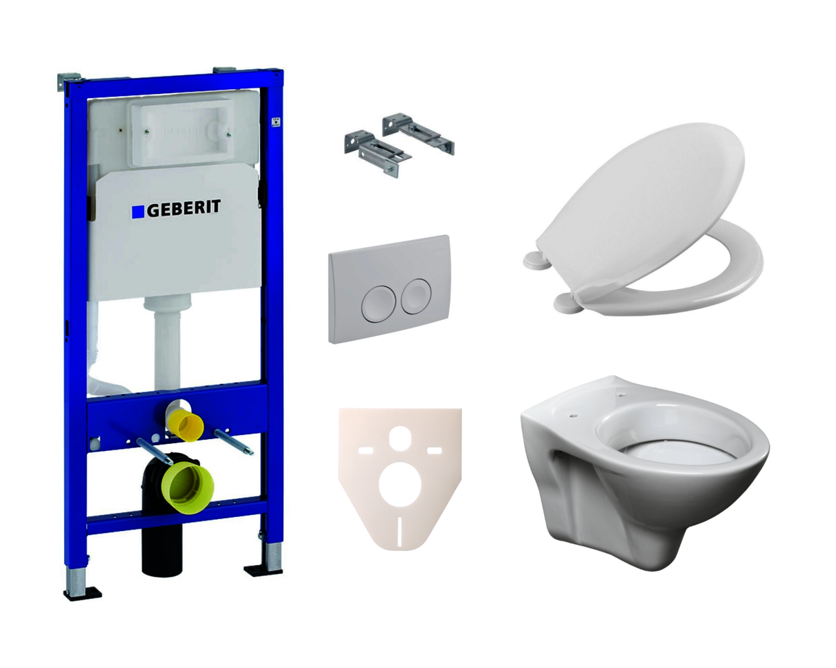 Cenově zvýhodněný závěsný WC set Geberit + WC S-Line S-line Pro 458.103.00.1NR1 S-Line