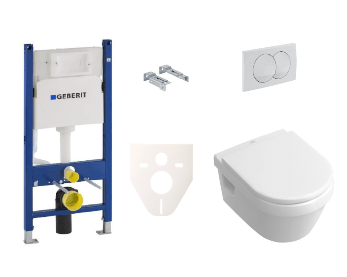 Cenově zvýhodněný závěsný WC set Geberit + WC Villeroy & Boch Omnia Architectura SIKOGES5B0 Villeroy & Boch