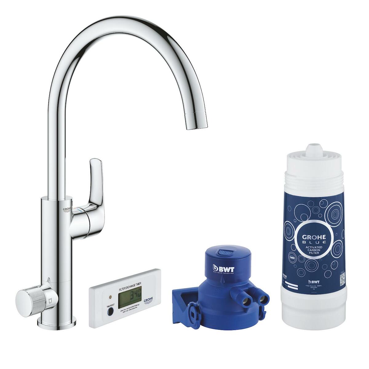 Dřezová baterie Grohe Blue Pure Eurosmart s filtrem chrom 30383000 Grohe