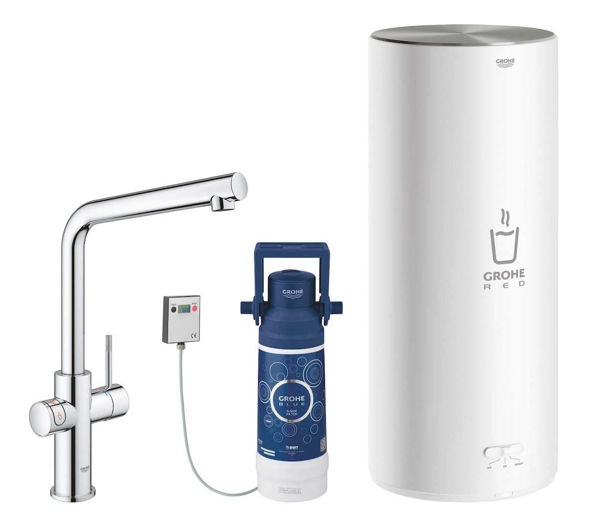 Dřezová baterie Grohe Red s výpustí chrom 30325001 Grohe