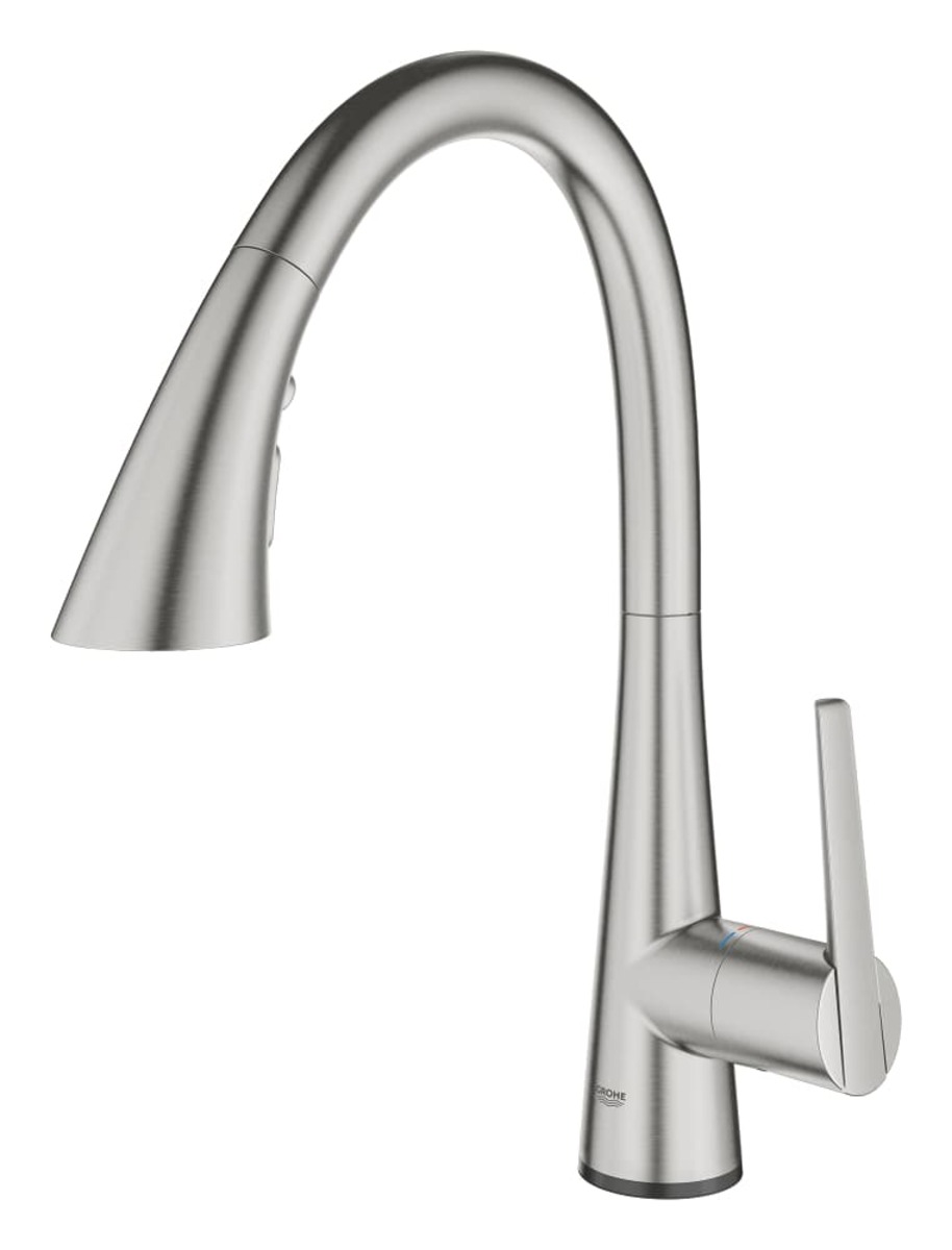 Dřezová baterie Grohe Zedra Touch se senzorem supersteel 30219DC2 Grohe