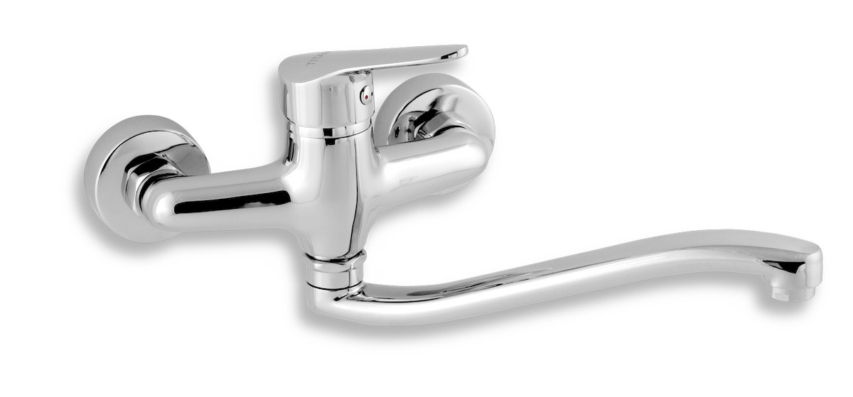 Dřezová baterie Novaservis Titania Iris New s otočným ramínkem 150 mm chrom 94470.0 Novaservis