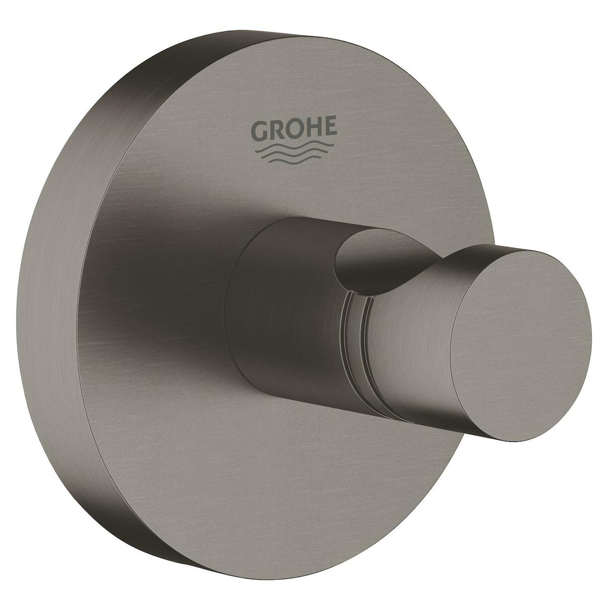 Háček Grohe Essentials kartáčovaný hard graphite G40364AL1 Grohe