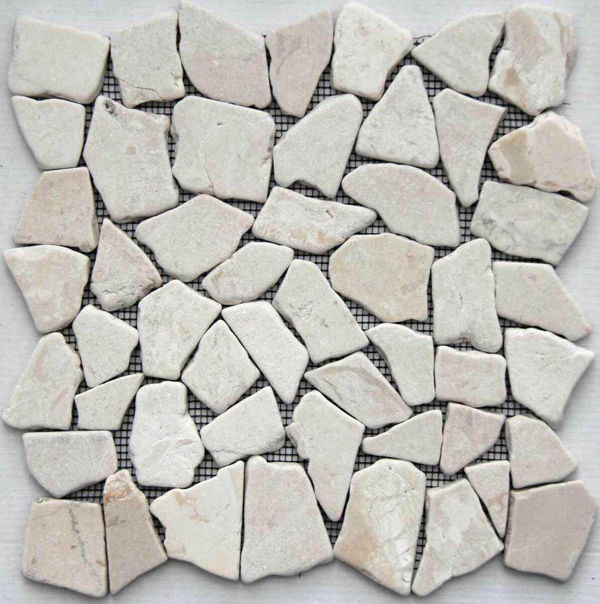 Kamenná mozaika Mosavit Piedra noa blanca 30x30 cm mat PIEDRANOABL Mosavit