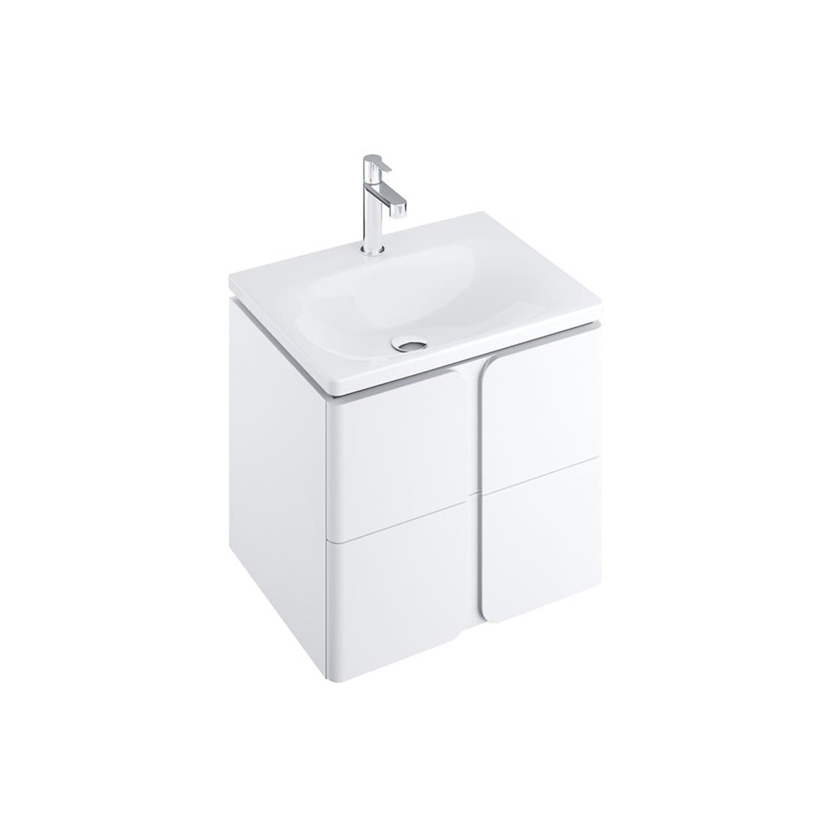Koupelnová skříňka pod desku Ravak Balance 50x50x46 cm Bílá lesk X000001364 Ravak
