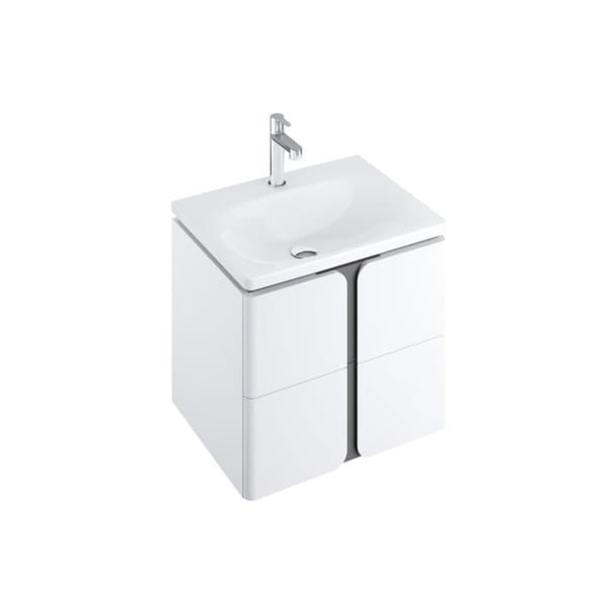 Koupelnová skříňka pod desku Ravak Balance 50x50x46 cm Bílá lesk X000001365 Ravak