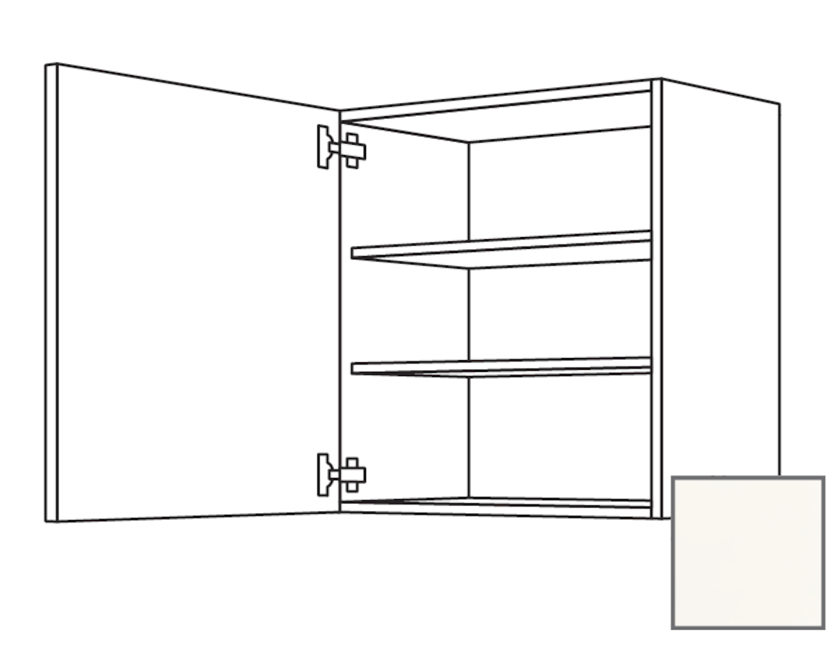 Kuchyňská skříňka horní Naturel Erika24 s dvířky 60x72x35 cm bílá lesk 450.W601.L Naturel