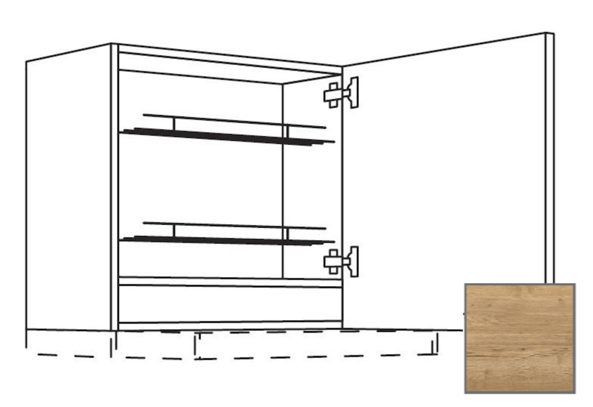 Kuchyňská skříňka horní Naturel Sente24 pro digestoř 60x57