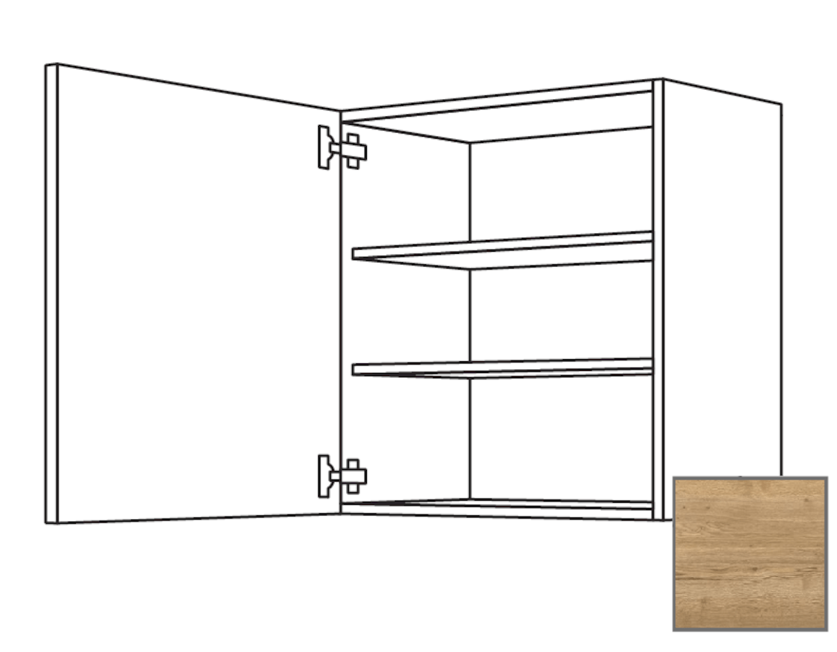 Kuchyňská skříňka horní Naturel Sente24 s dvířky 60x72x35 cm dub sierra 405.W601.L Naturel