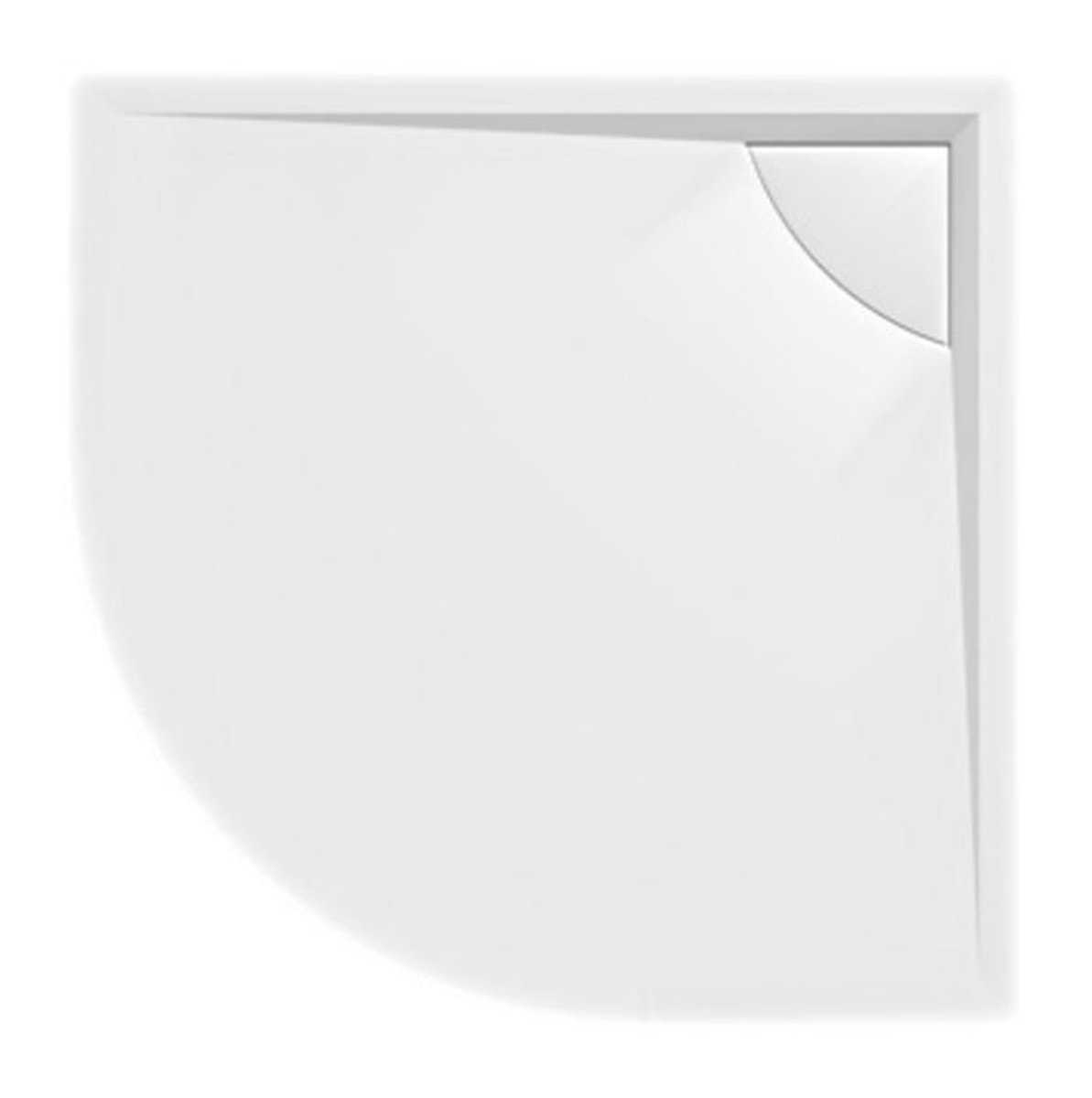 Sprchová vanička čtvrtkruhová Polysan 90x90 cm litý mramor 78736 Polysan