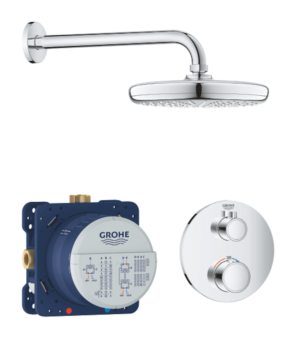 Sprchový systém Grohe Grohtherm včetně podomítkového tělesa chrom 34726000 Grohe