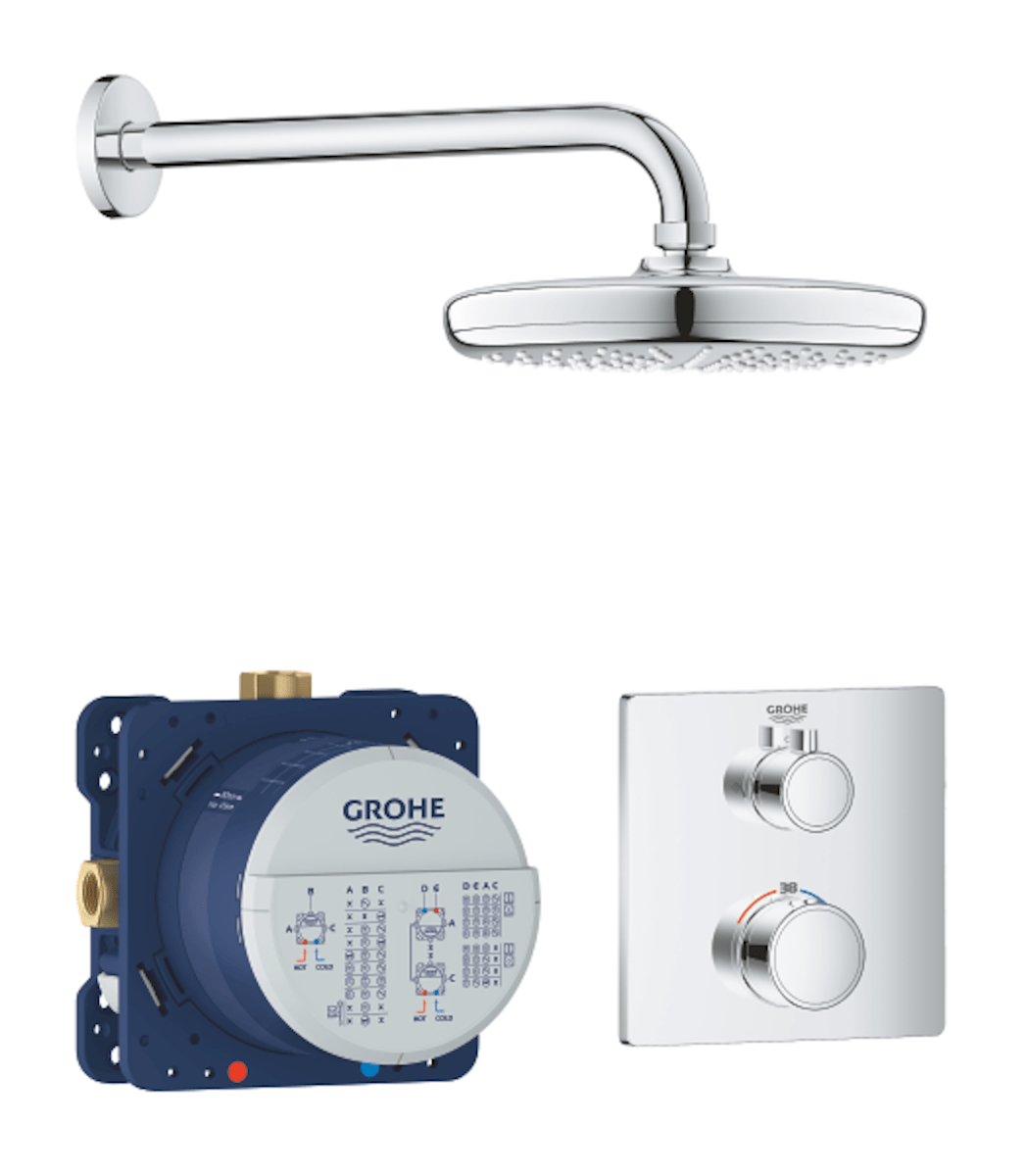 Sprchový systém Grohe Grohtherm včetně podomítkového tělesa chrom 34728000 Grohe