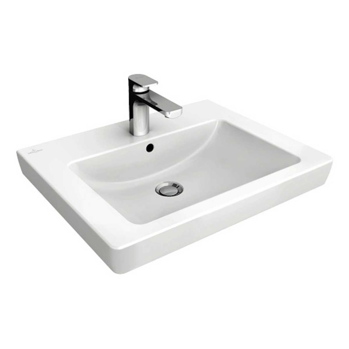 Umyvadlo Villeroy & Boch Subway 2.0 55x44 cm otvor pro baterii uprostřed 71135501 Villeroy & Boch