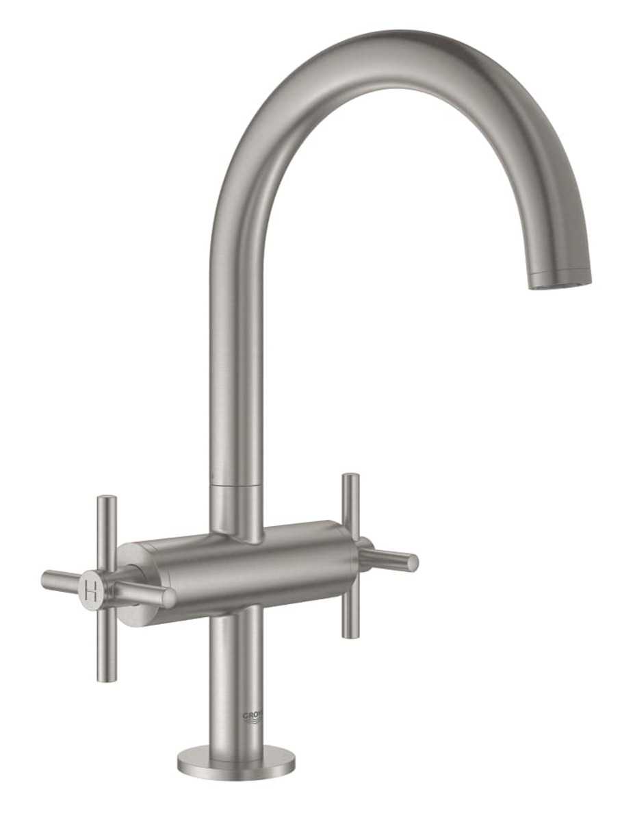 Umyvadlová baterie Grohe Atrio s clic-clacem supersteel 21019DC3 Grohe