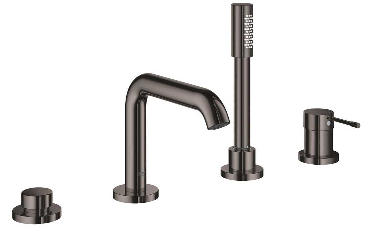 Vanová baterie Grohe Essence New s vanovým setem Hard Graphite 19578A01 Grohe