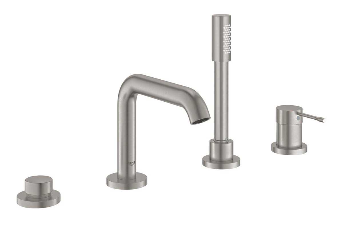 Vanová baterie Grohe Essence se sprchovým setem supersteel 19578DC1 Grohe