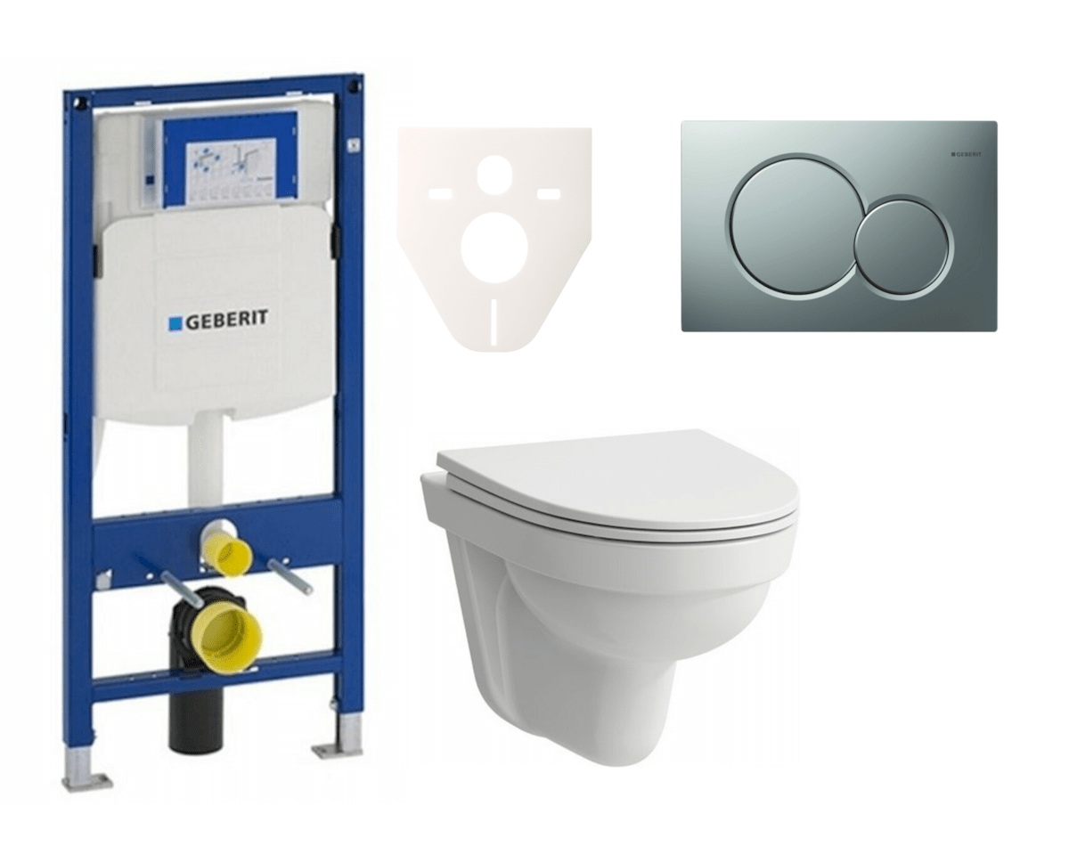 Cenově zvýhodněný závěsný WC set Geberit do lehkých stěn / předstěnová montáž+ WC Laufen Laufen Pro Nordic SIKOGES3H3 Laufen