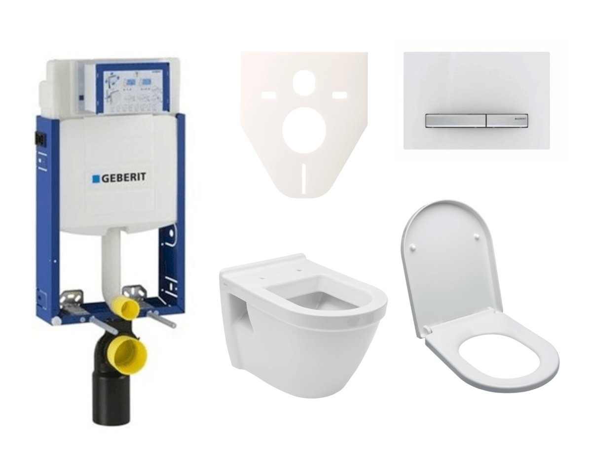 Cenově zvýhodněný závěsný WC set Geberit k zazdění + WC Vitra S50 SIKOGE2V8 Vitra