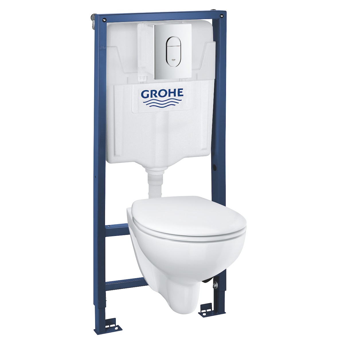Cenově zvýhodněný závěsný WC set Grohe do lehkých stěn / předstěnová montáž+ WC Grohe Bau Ceramic G394180001 Grohe