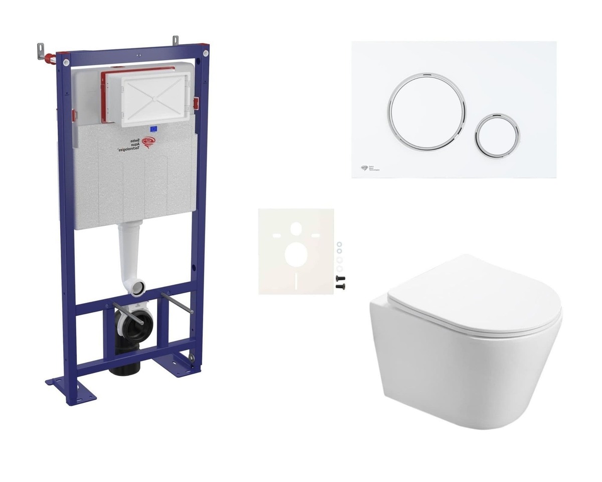 Cenově zvýhodněný závěsný WC set SAT do lehkých stěn / předstěnová montáž+ WC SAT Infinitio SIKOSSIN76 SAT
