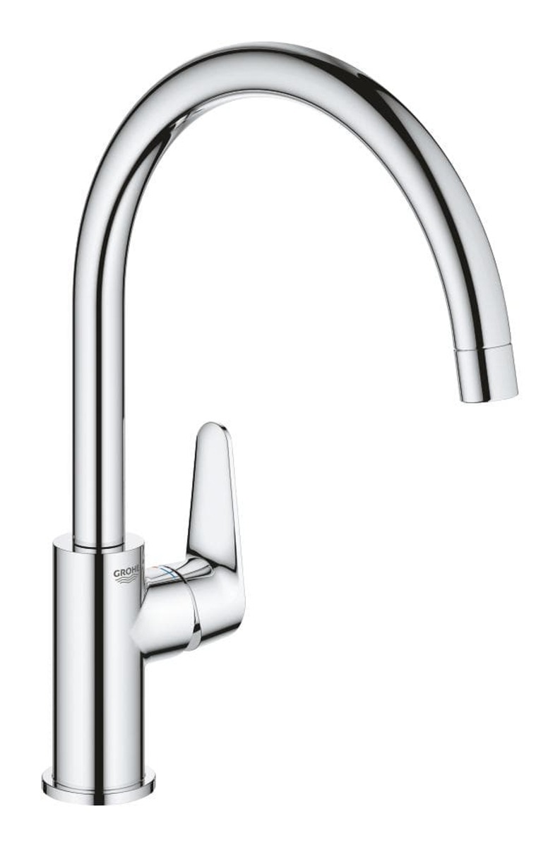 Dřezová baterie Grohe BauCurve s otočným ramínkem chrom 31536001 Grohe