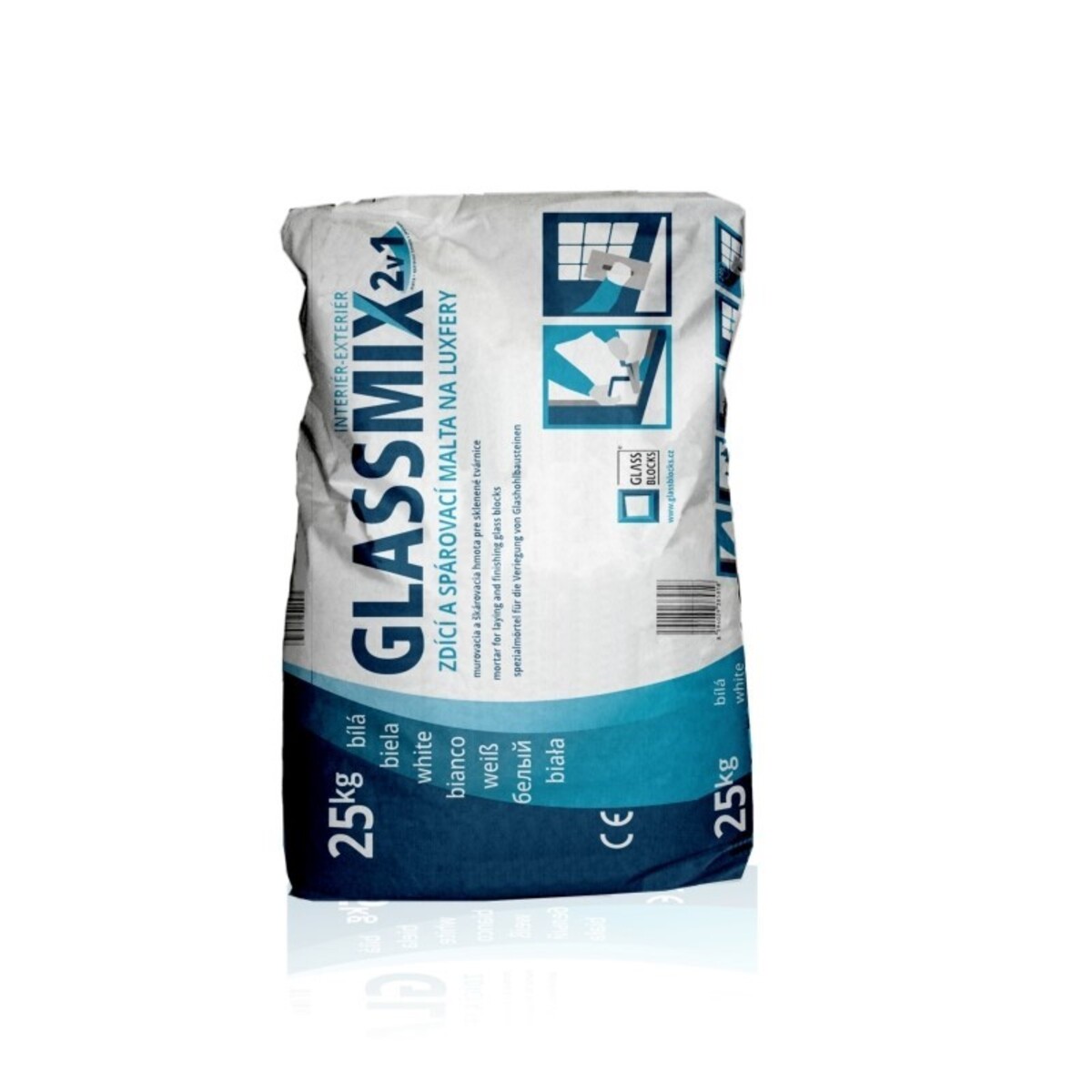 Malta GlassMix 25 kg bílá GBGLASSMIX25B NO BRAND