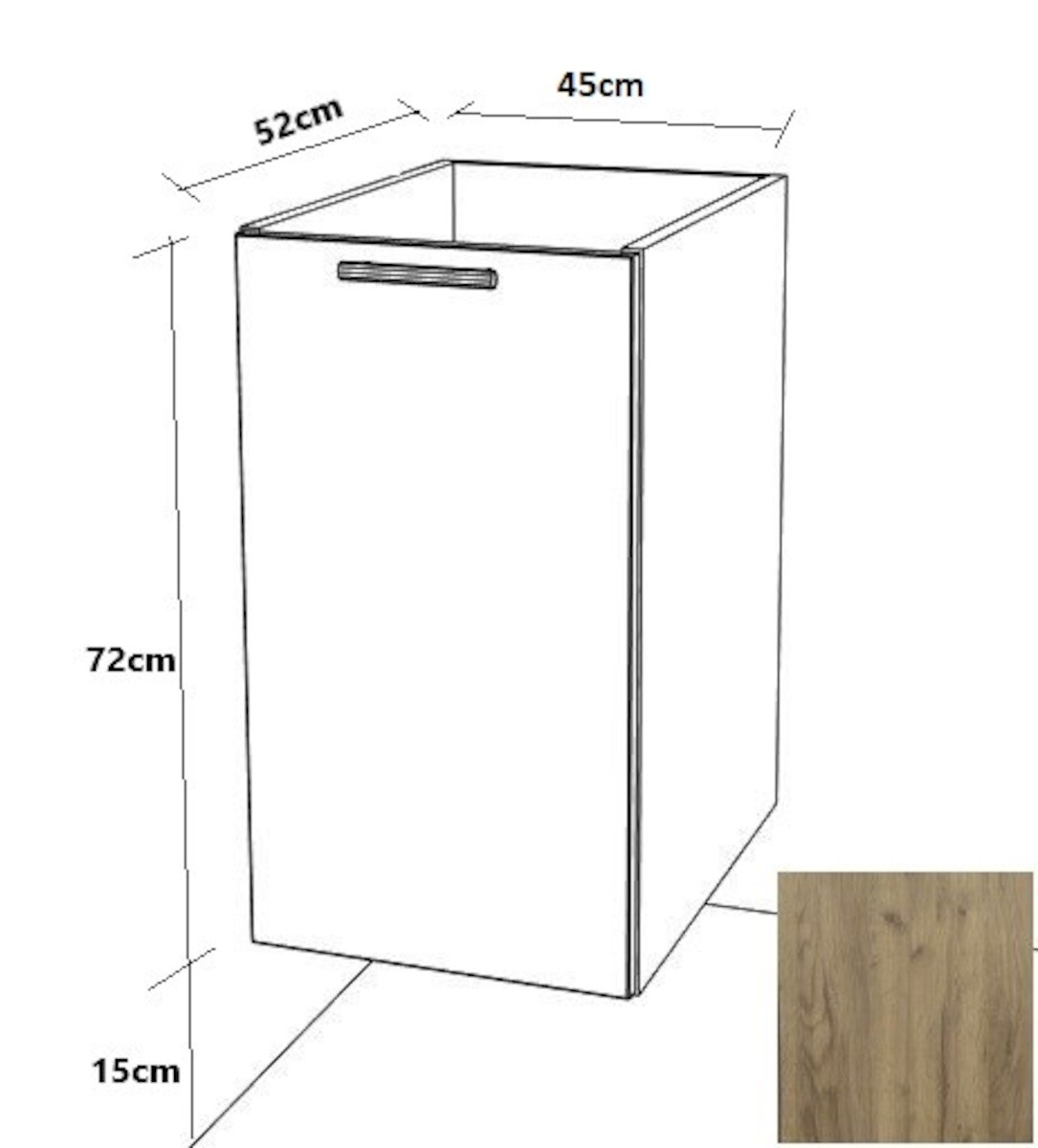 Spodní skříňka 45cm dub tránový B4572DT NO BRAND