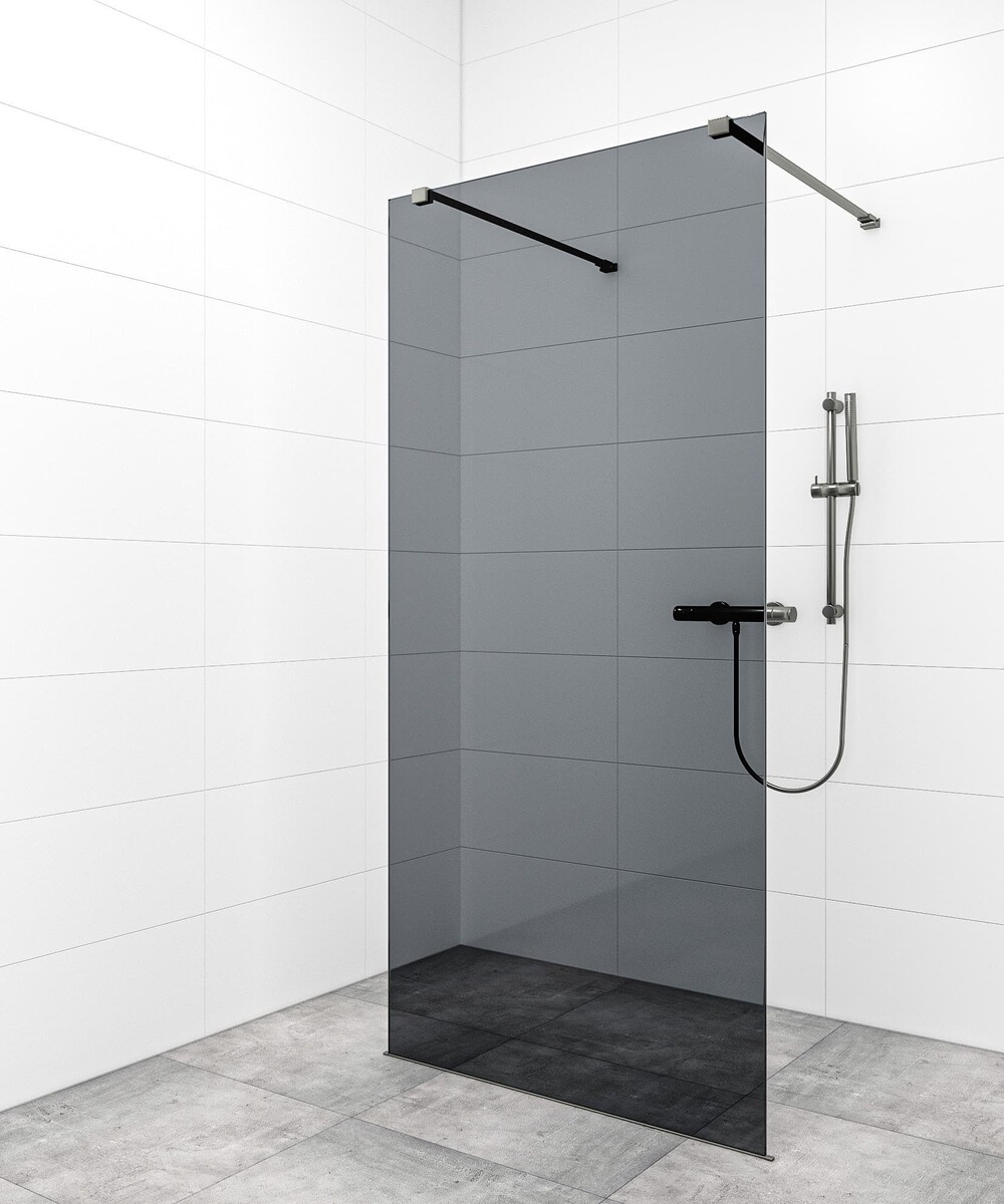 Sprchová zástěna Walk-in 120 cm SAT v barvě profilu Gun metal SATBWI120KSZAVGM SAT