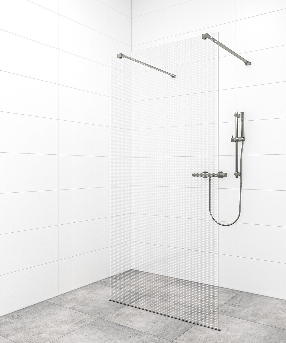 Sprchová zástěna Walk-in 120 cm SAT v barvě profilu Gun metal SATBWI120MRZAVGM SAT