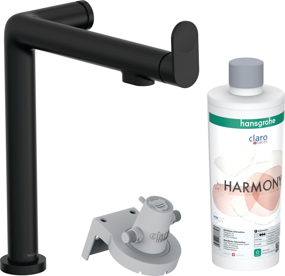 Dřezová baterie Hansgrohe Aqittura bez výpusti matná černá 76802670 Hansgrohe