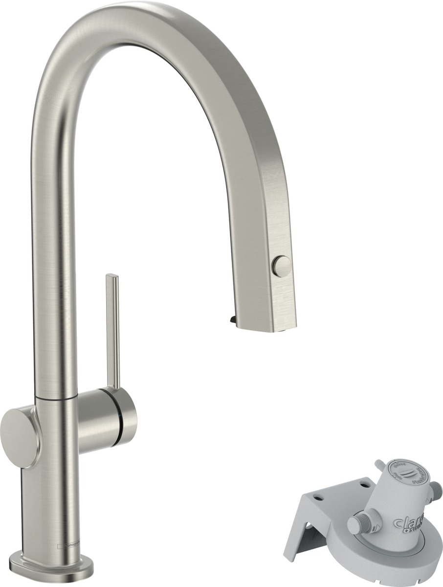 Dřezová baterie Hansgrohe Aqittura bez výpusti nerez 76803800 Hansgrohe