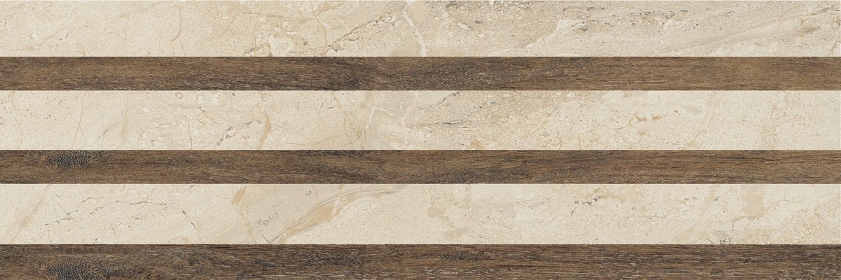 Dekor Fineza Adore beige triangles 25x75 cm mat DADORE275ST Fineza