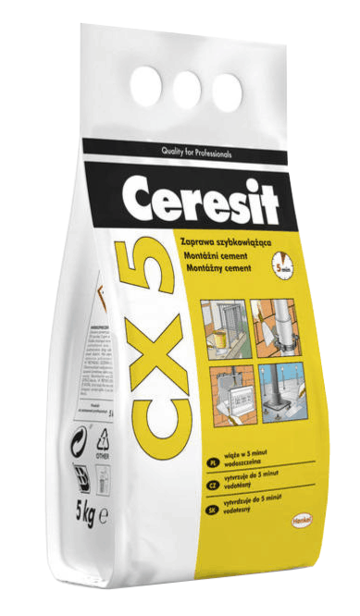 Cementová malta Ceresit CX 5 šedá 5 kg CX55 Ceresit