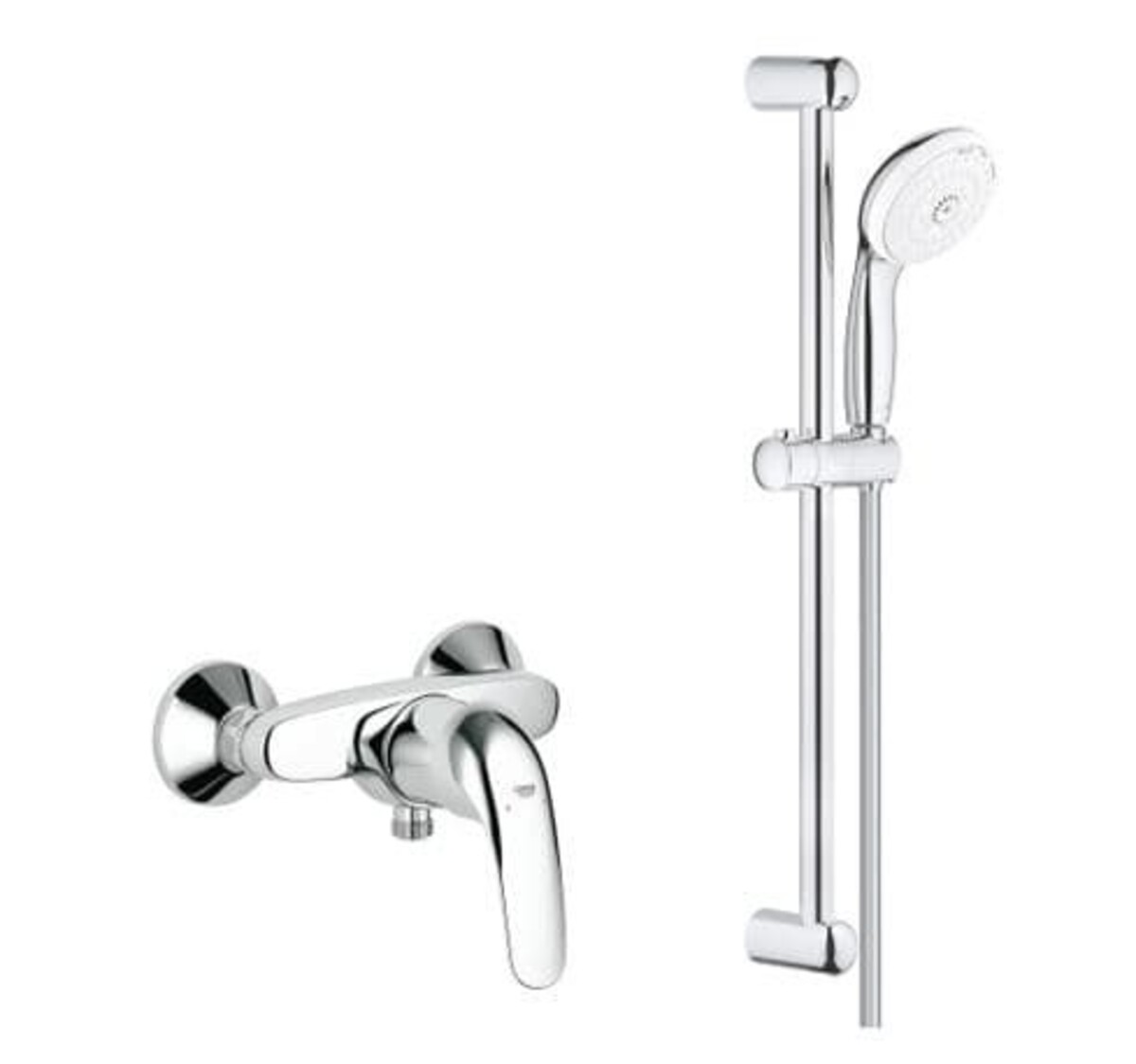 Cenově zvýhodněný Grohe set pákové baterie Euroeco 32740000 se sprchovým setem 27794001 NO BRAND