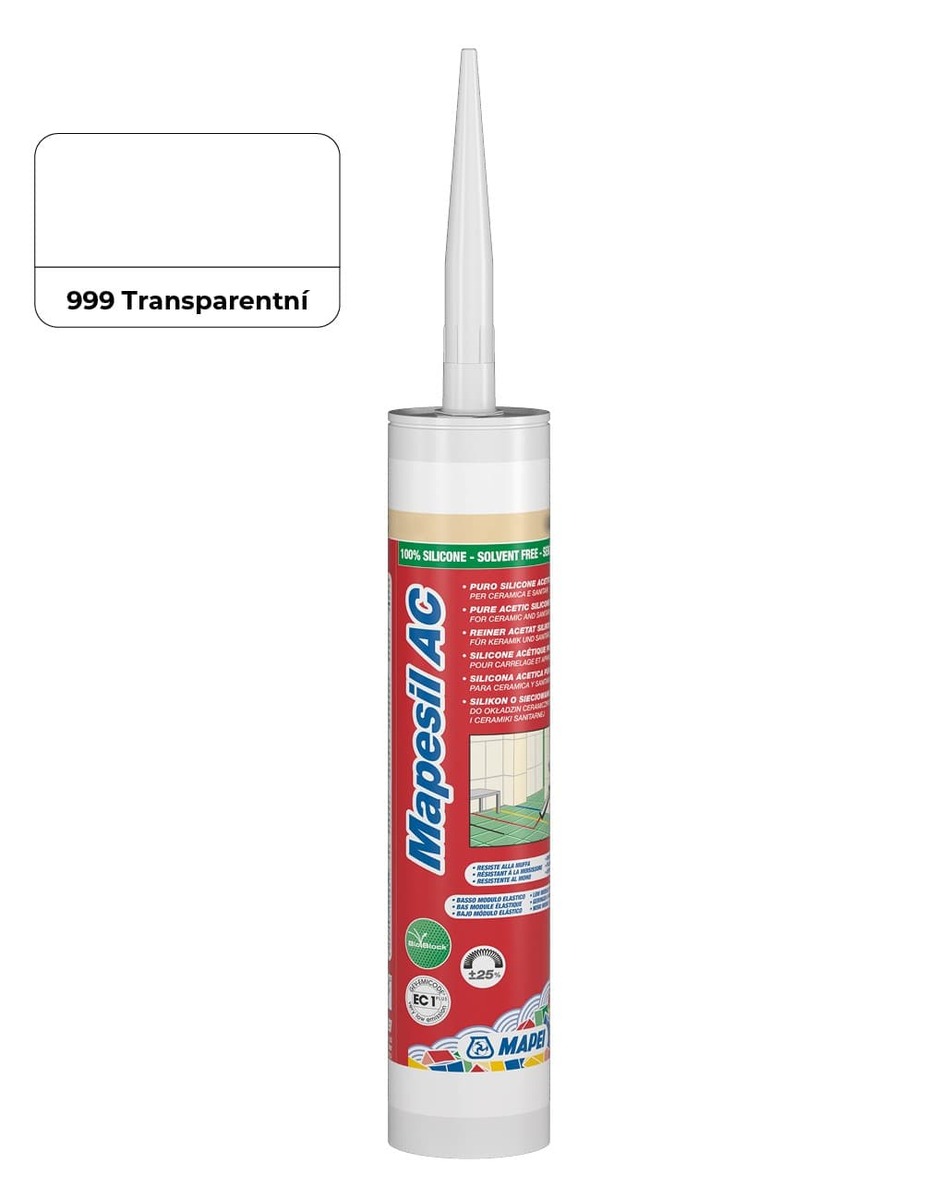 Silikon Mapei Mapesil AC transparent 310 ml MAPS999 Mapei