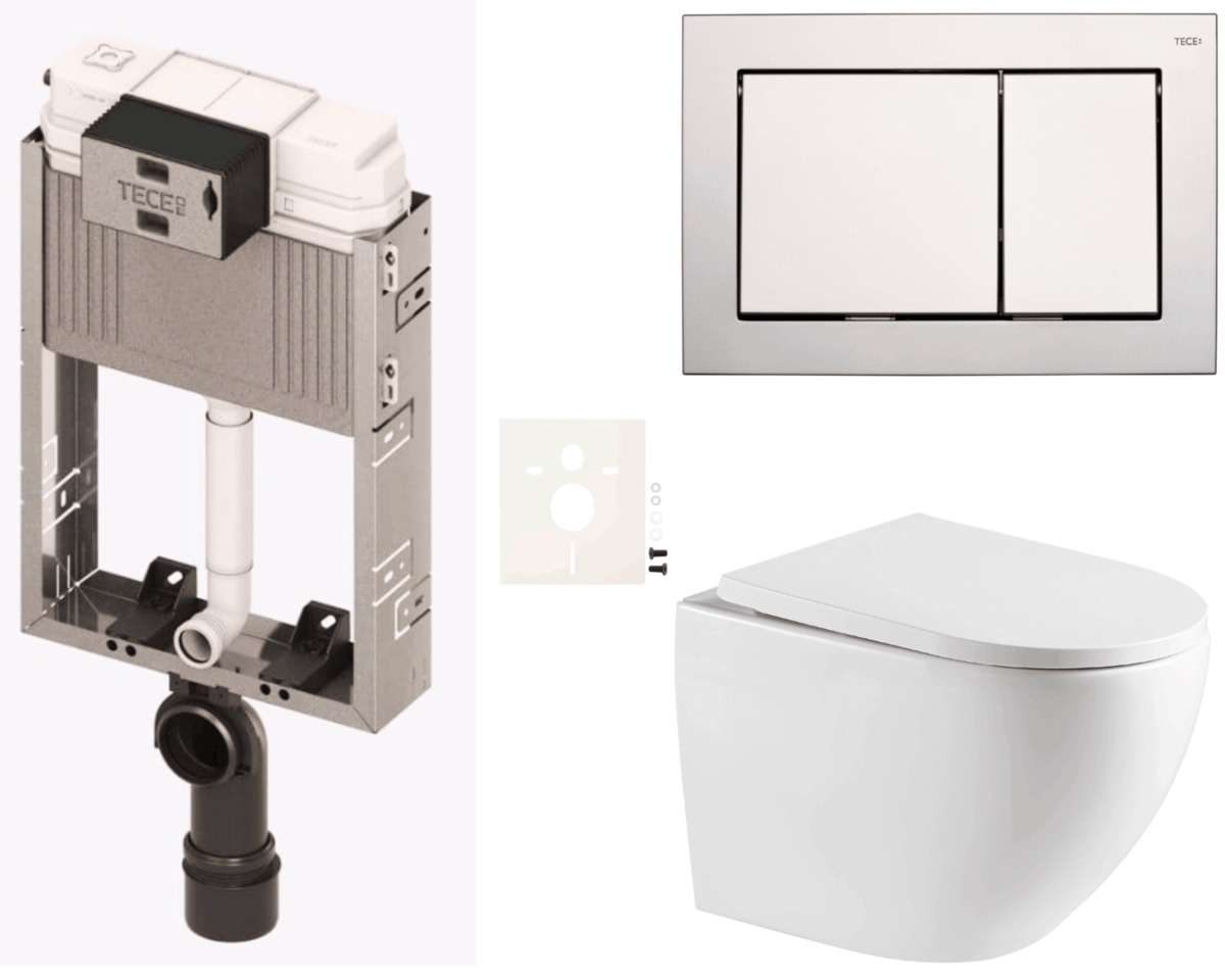 Závěsný wc set k zazdění SAT SIKOTZREX67CR NO BRAND