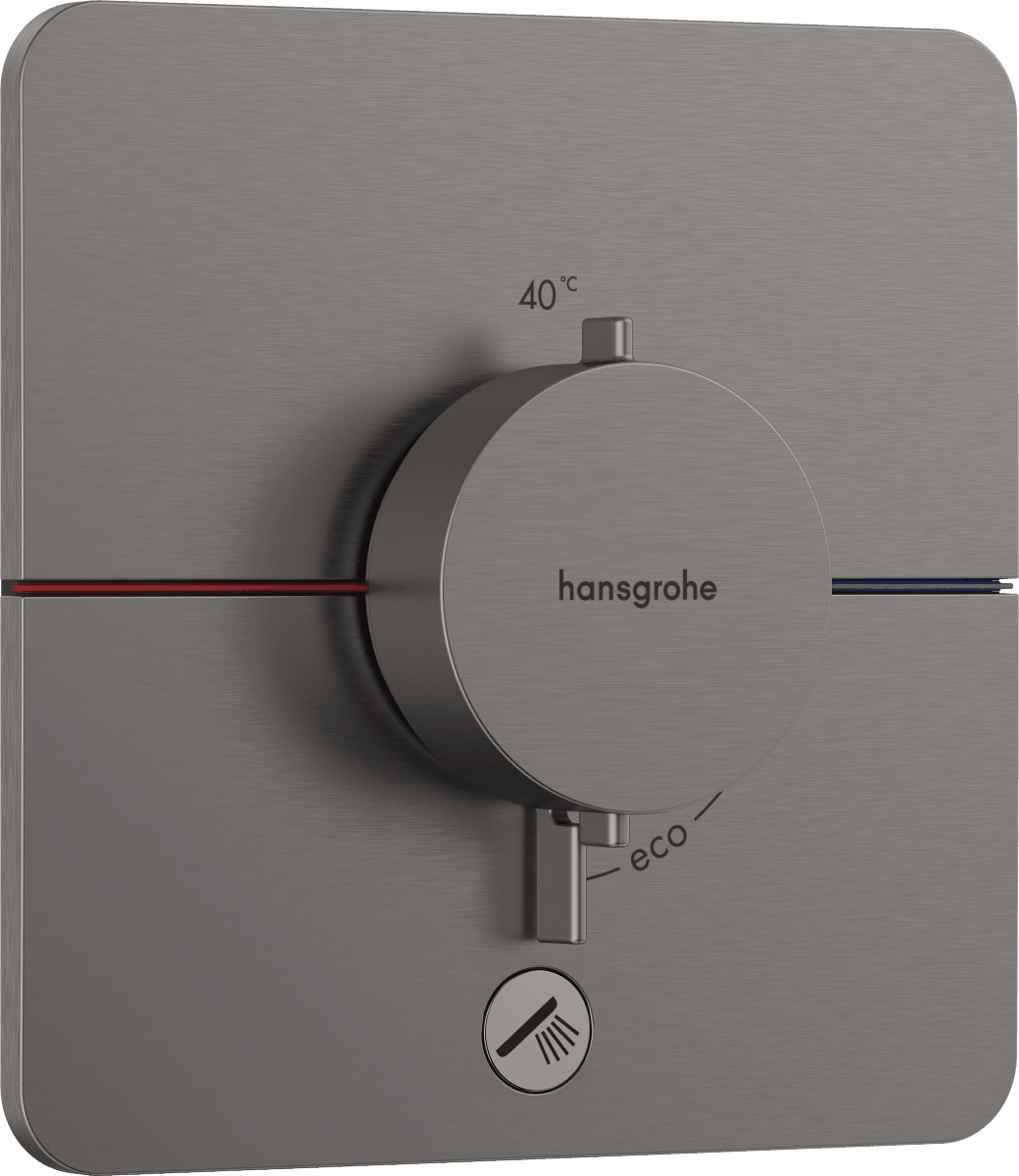 Sprchová baterie Hansgrohe ShowerSelect Comfort Q bez podomítkového tělesa kartáčovaný černý chrom 15589340 Hansgrohe
