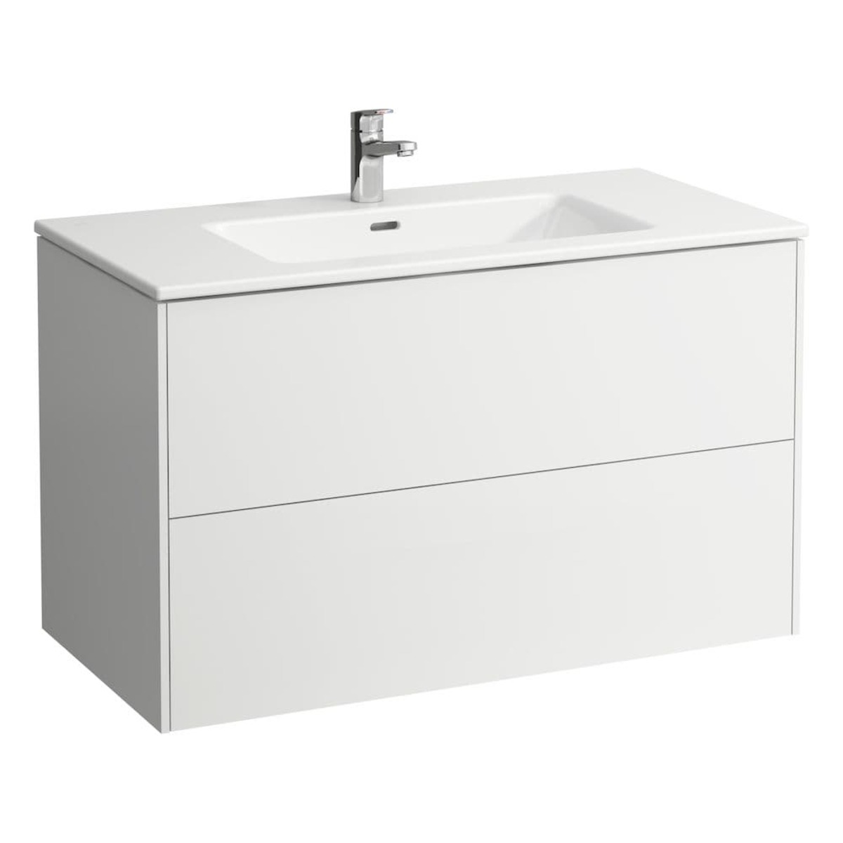Koupelnová skříňka s umyvadlem Laufen Base 100x61x50 cm bílá mat H8649622601041 Laufen