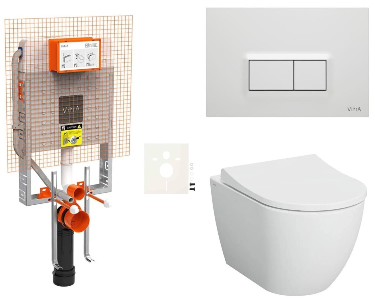 Cenově zvýhodněný závěsný WC set VitrA k zazdění + WC VitrA Nuo SIKOVIZNUO600 VitrA