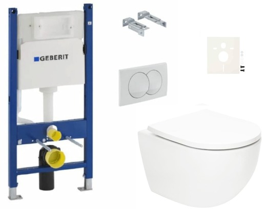 Závěsný wc set do lehkých stěn / předstěnová SAT Fusion SIKOGSTORFUD01 NO BRAND