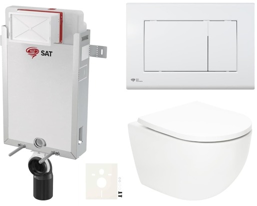 Závěsný wc set k zazdění SAT Fusion SIKOSZTORFU20 NO BRAND