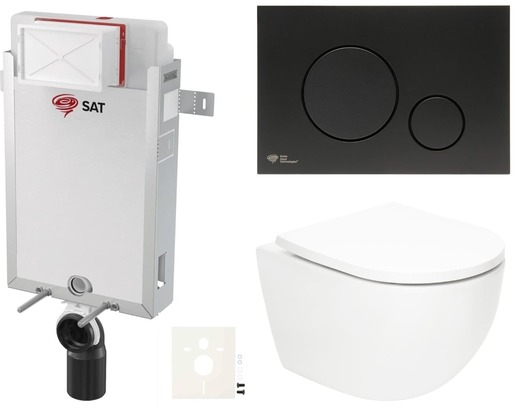 Závěsný wc set k zazdění SAT Fusion SIKOSZTORFU68 NO BRAND