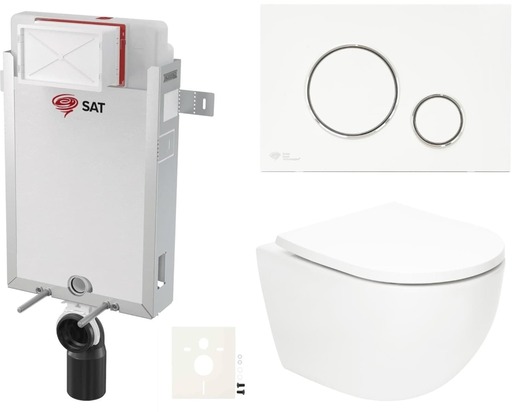 Závěsný wc set k zazdění SAT Fusion SIKOSZTORFU70 NO BRAND