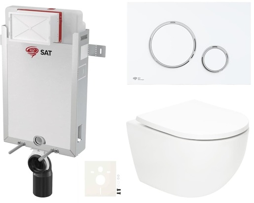 Závěsný wc set k zazdění SAT Fusion SIKOSZTORFU76 NO BRAND
