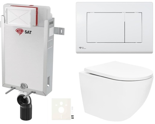 Závěsný wc set k zazdění SAT SIKOSZTOR6720 NO BRAND