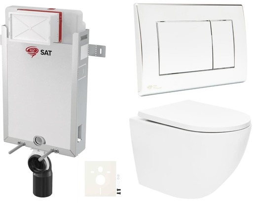 Závěsný wc set k zazdění SAT SIKOSZTOR6721 NO BRAND